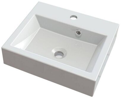 Sapho Wastafel Sapho Orinoko Rechthoekig 42x10x36 cm Marmer Wit Sapho