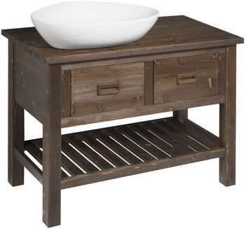 Sapho Wastafelkast Sapho Brand 100x73x50 cm Gebeitst Sparrenhout Bruin