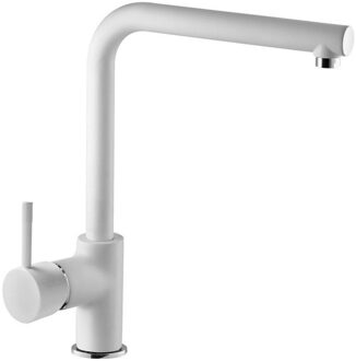 Sapho Wastafelkraan Sapho Inova Vrijstaande Mengkraan 31.5 cm Mat Wit Sapho