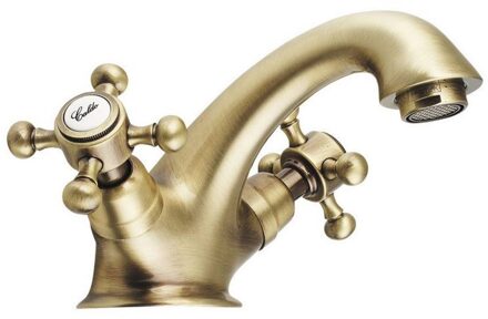 Sapho Wastafelmengkraan Sapho Antea 2-knop Uitloop 6.5 cm Brons Sapho