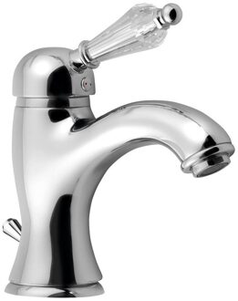 Sapho Wastafelmengkraan Sapho Kirk� Retro Kristal 1-hendel Gebogen 18.2 cm Chroom Sapho