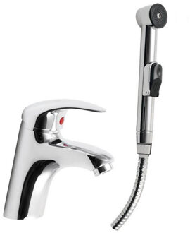 Sapho Wastafelmengkraan Sapho met Bidetdouche Chroom (incl. slang)