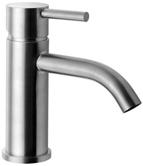 Sapho Wastafelmengkraan Sapho Minimal 1-hendel Gebogen 15.8 cm RVS