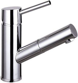 Sapho Wastafelmengkraan Sapho Paris 1-hendel Recht 18.3 cm met Uittrekbare Spray Chroom Sapho