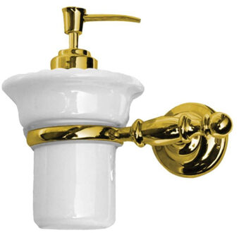 Sapho Zeepdispenser Sapho Perla Hangend 15x15 Goud / Wit Sapho