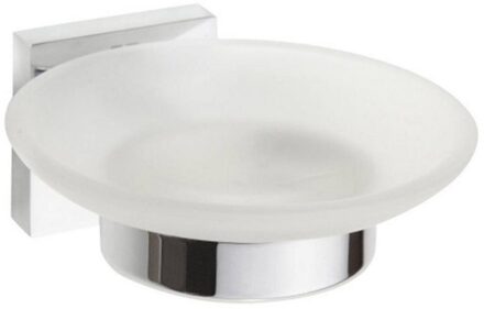 Sapho Zeephouder Sapho X-Square Hangend 11x5.5 cm Melkglas / Chroom Sapho