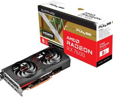 Sapphire PULSE Radeon RX 7600 8GB Grafische kaart