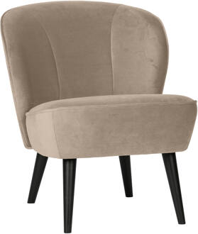 Sara Fauteuil - Velvet - Khaki - 59x71x70 Beige