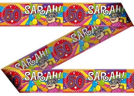 Sarah 50 jaar markeerlint 15 meter Multikleur