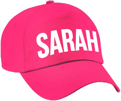 Sarah cadeau pet /cap roze voor dames - Verkleedhoofddeksels