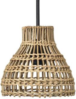 Sarah hanglamp hoogte 18 cm, kabel 2,5m licht hout, zwart
