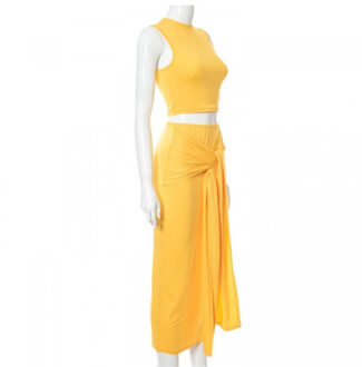 Sarah two piece jurk | 2-delig Oranje - 36