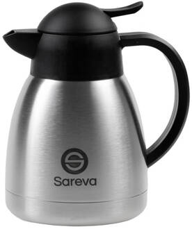 Sareva Thermoskan Rvs Zwart 1 Liter