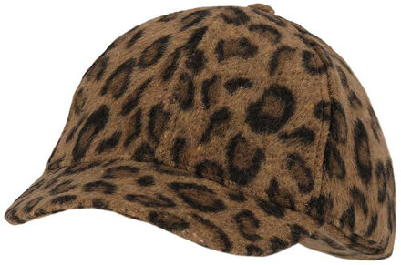 Sarlini Baseball pet/cap Leopard - luipaardprint/panterprint - bruin - volwassenen