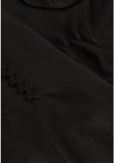 Sarlini Dames leren handschoenen donker - maat S / M Bruin