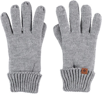 Sarlini Handschoenen - lichtgrijs - gebreid - fleece voering - kinderen - winteraccessoires - One size
