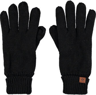 Sarlini Handschoenen - zwart - gebreid - fleece voering - kinderen - winteraccessoires - One size