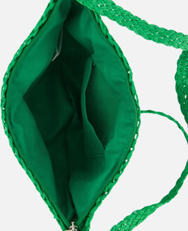 Sarlini Schoudertas Stro groen - 1