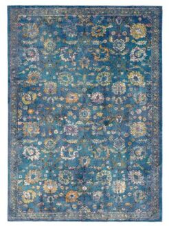 Sarough Vintage Vloerkleed Blauw Laagpolig - 133x190 CM