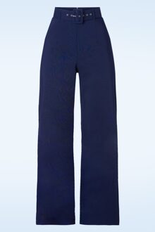 Sasha pantalon in marineblauw