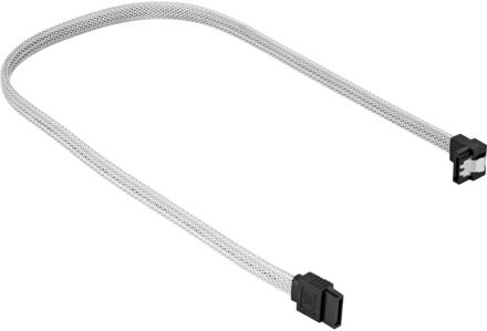 SATA 3 SATA-kabel 0,3 m SATA 7-pin Zwart, Wit