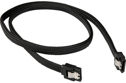 SATA 3 SATA-kabel 0,75 m SATA 7-pin Zwart