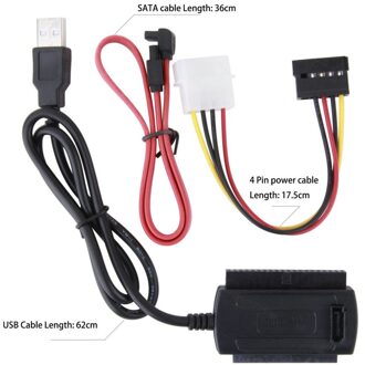 Sata/Pata/Ide Schijf Naar Usb 2.0 Adapter Converter Kabel Voor 2.5 / 3.5 Inch Harde Schijf 2425