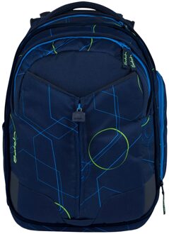 Satch Match School Backpack blue tech backpack Blauw - 30 x 20 x 45
