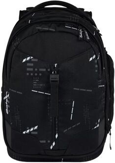 Satch Match School Backpack ninja matrix Zwart - H 45 x B 30 x D 20 cm