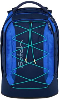 Satch Pack Backpack crossed blue Blauw - H 48 x B 30 x D 22 cm