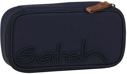 Satch Pencil Box nordic blue Etui Blauw - H 6 x B 22 x D 10 cm