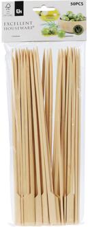 Satestokjes bamboe 50-delig 25cm bruin