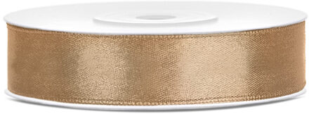 Satijn Lint Goud 12mm 25m