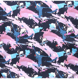 Satijn navy rooze - maat M Veelkleurig