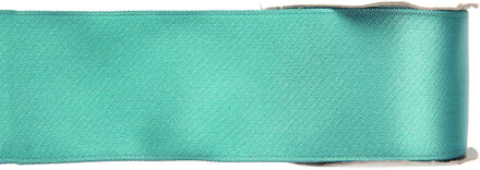 Satijn Sierlinten - mintgroen - glanzend - breed 25 mm - Lengte 25 meter - cadeau inpakken - versier