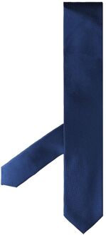 Satijn Twill Solid Herenstropdassen Blauw - One Size