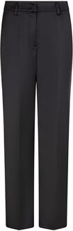 Satijnen pantalon met knopen Harron  zwart - 42,40,38,36,34,