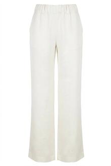 Satijnen wide leg pantalon Macarena  naturel - 34,36,38,40,42,