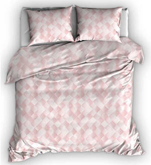 Satin d'Or dekbedovertrek Vector Rose-140x200/220 Roze