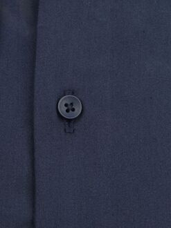 Satin Overhemd Marine Blauw - 38,39,40,41,42