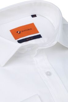 Satin Overhemd Wit - 38,39,40,41,42,43