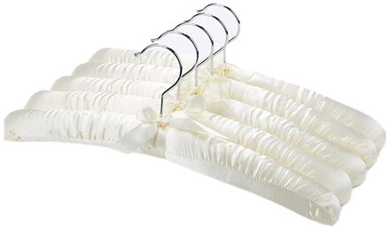 Satin Padded Hangers Voor Delicate Trouwjurken Zijden Hangers Met Anti-Roest Draaibare Chrome Haak Voor Winter Truien