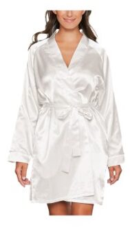 Satin Short Kimono Zwart,Beige,Wit - X-Small,Small,Medium,Large,X-Large,XX-Large