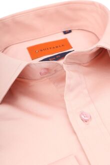 Satin Stretch Overhemd Roze - 38,39,40,41,42
