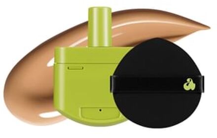 Satin Wear Healthy-Green Cushion Re-Feel Refill Only - 21 Colors #27W Peach Tan