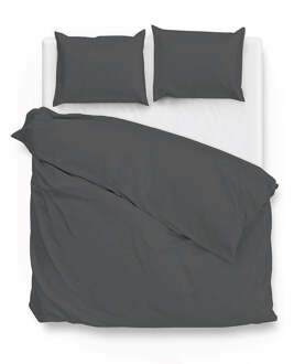 Satinado Dekbedovertrek 140 x 220 cm Grijs