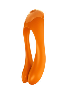 Satisfyer Candy Cane - Vinger Vibrator voor Intieme Zones - Oranje