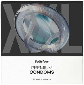 Satisfyer Condooms - Maat XXL - 64mm - 100 Stuks