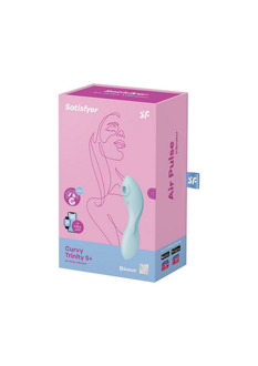 Satisfyer Curvy 5Plus - Air Pulse Stimulator en Vibration - Blauw