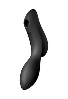 Satisfyer Curvy Trinity 2 - Invoegbare Air Pulse Vibrator - Zwart